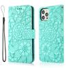 Ventas Directas de Fábrica Funda para Teléfono Iphone17 Adecuada para Apple 13 Funda Protectora en Relieve con Sensación de Piel 14 Funda de Cuero Estilo Billetera
