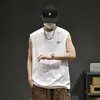 Algodão com Tecnologia de Resfriamento 2026 Novo Colete de Verão Masculino em Preto, Vinho Tinto, Roxo, Branco, Qilin