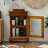 Estante de Exhibición Multicapa de Madera Maciza a Prueba de Polvo para Escritorio, Caja de Almacenamiento de Cosméticos para Lápices Labiales, Adornos, Estante para Mesa de Centro de Sala de Estar