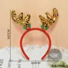 Diademas y Pasadores Decorativos Navideños Transfronterizos Temática de Muñeco de Nieve Navideño con Astas Diademas con Astas Disfraces Festivos Infantiles Diademas con Astas