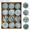 Suministros para Decoración de Árbol de Navidad Amazon 6 cm Paquete de 12 Bolas de Felpa de Terciopelo Bolas Colgantes de Navidad
