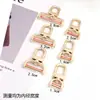 Hebilla de bolso accesorios cerradura de hardware hebilla de metal bolsa engrosada con hebilla colgante hebilla de mochila accesorios de hebilla de tornillo hebilla de bolso de cuero