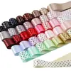 Cinta de poliéster con puntos, cinta de lunares brillantes de una sola cara, accesorios para el cabello DIY para niños, material para moños, caja de regalo, bolsa para envolver ramos