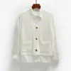 Chaleco de Punto Trenzado Retro, Chaleco Corto Suéter Chaqueta para Mujer, Chaleco de Punto sin Mangas con Cuello en V para Primavera y Otoño