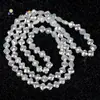 Cristal de Flor de Faceta de Vidrio de 6 mm Trébol Agujero Recto Cuentas para Joyería DIY Nuevos Accesorios para Pulseras y Collares