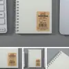 Cuaderno de Actividad Transfronteriza, Cuaderno de Hojas Sueltas de PP, Cuaderno de Hojas Sueltas Desmontable A5B5, Cuaderno de Espiral con Cuadrícula, Cuaderno para Tomar Notas de Estudiante