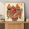 Sala de estar Baifu pintura pendurada novo restaurante chinês pintura decorativa corredor caligrafia pintura Fu personagem mural corredor altar cidade pintura