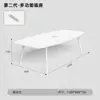 Mesa Ovalada para Conferencias Mesa Larga Escritorio de Oficina y Silla Juego Moderno Sencillo Negociación Pequeña y Grande Mesa Blanca para Sala de Conferencias