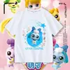 Adorable y Linda Camiseta de Manga Corta para Niñas, Top de Algodón Puro con Dibujos Animados Lindos de Starlight, Camiseta Básica Casual de Verano para Niñas Pequeñas