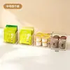 BNBSDustproof Caixa de Armazenamento para Sachês de Chá Mesa Caixa Organizadora de Sachês de Café Creamer Plástico Organizador Caixa de Armazenamento