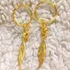 Brincos de moda banhados a ouro no Vietnã ouro verdadeiro novos brincos de folha Joker e-commerce ao vivo fornecimento de fábrica atacado