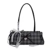 Bolsa transversal cross-border estilo doce para meninas, bolsa de ombro versátil, moderna e doce, bolsa pequena da moda para atacado