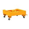 En stock plataforma tripulada de horquilla con ruedas plataforma tripulada móvil jaula de carretilla elevadora plataforma dispositivo de trabajo aéreo NK30A
