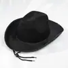 Sombrero de Mezclilla Unisex de Venta Caliente Transfronterizo con Decoración de Ribete para Fiestas, Viajes Personalizados, Sombrero Simple y Elegante para Protección Solar
