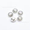 8mm Rodada Vidro Strass Diamante Cadeia Borda Mão Costura Garra Broca DIY Roupas Acessórios para o Cabelo Cocar Material de Cristal Atacado