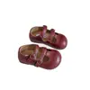 Zapatos Mary Jane para niños de 6 a 12 años, zapatos de una sola pieza para niñas, zapatos de princesa estilo coreano, zapatos de rendimiento de suela blanda negros para primavera y otoño