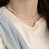 Collar de hueso de serpiente con lazo plateado para mujer, nicho de lujo ligero de verano, cadena de clavícula de alta gama, nuevo estilo 2024, pulsera estilo frío