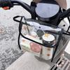Bolsa de Almacenamiento Frontal Impermeable para Vehículos Eléctricos, Organizador de Almacenamiento para Bicicletas Eléctricas Yadea, Bolsa de Almacenamiento para Cargador de Teléfono Móvil