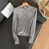 Estilo Japonés Estilo Otoño Nuevo Cardigan de Punto para Mujer Cuello Redondo Manga Larga Chaqueta Moda Casual Versátil