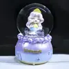 Série Oceano farol veleiro bola de cristal luminosa enfeites mundo subaquático bola de floco de neve enfeites presente para crianças brinquedos