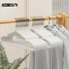Perchas Populares de Acero Inoxidable Antideslizantes, Nuevo Estilo, Sin Marcas, Engrosadas, Perchas para Ropa de Adulto, Tendedero Doméstico Multifuncional, Venta al por Mayor
