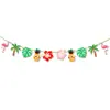 Novo Produto da Amazon Banner Decorativo Havaiano Banner de Festa de Aniversário de Verão na Praia Guirlanda Bandeira de Bolo