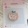 Pasador de Pelo de Manzana de Dibujos Animados de Color Sólido Combinación Perfecta Lunares Cuadros Lazo Flequillo Lindo Dulce Corazón de Niña Pin de Pato