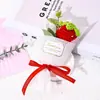 Mini Buquê Frutas Criativas Caqui Maçã Girassol Flor Puff Flor Decorativa Floral Enfeites Presente Criativo Presente