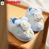 Pantuflas de Algodón para Niños Bobodou Antideslizantes Lindos de Dibujos Animados Cálidas Zapatos de Algodón Invierno Interior Hogar Pantuflas de Algodón para Niños Pequeños Al Por Mayor