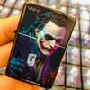 Roda de esmeril spot palhaço velho joker isqueiro preto a querosene padrão fixo uma geração de cabelo