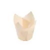 Forminhas de Papel para Bolo com Estampa Listrada em Formato de Tulipa, Forminhas para Muffin Resistentes a Altas Temperaturas, Forminhas de Papel para Bolo e Muffin à Prova de Óleo