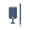 Adecuado para Lanyard Magnético Magsafe Portatarjetas Antiperdida iPhone16Promax Portatarjetas Magnético de Cuero PU Transfronterizo