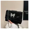Versión Coreana Gran Capacidad 2025 Nuevo de Moda Mariposa Simple Casual Moda Viajero Cadena Hombro Único Cruzado Pequeño Cuadrado Bolso