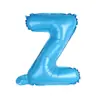 Versão Americana Tamanho Slim Letras Maiúsculas do Alfabeto Inglês Decorativas Az Balão de Folha de Alumínio Decorativo de Letra Az 16 polegadas Aniversário