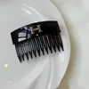 Pente de Cabelo Preto em Formato de Letra para Criar Volume, Grampo de Cabelo para Franja Fofa de Coroa Alta, Acessório de Cabelo para Realçar o Volume do Cabelo
