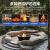 Mesa de chimenea de gas y alcohol con fuego real para paisajismo, estufa de hoguera para decoración de casa de huéspedes, fogata para jardín y patio, fuego simulado