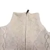 Amostra Grátis Outono e Inverno Novo Estilo Coreano Solto Estilo Preguiçoso Suéter de Tricô Gola Alta Zíper Suéter Feito Sob Medida pelo Fabricante
