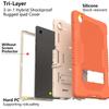 Comércio exterior para Samsung Tab A8 X200 silicone PC suporte capa plana X205 antiqueda capa protetora externa