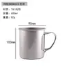 Taza de agua de titanio puro TA1, taza de agua para acampar, ultraligera, asa plegable, taza de café de titanio puro, vaso de cerveza, disponible para venta al por mayor