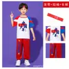 Fantasia Infantil Fantasia Infantil de Dança Estilo Chinês Fantasia Costurada para Equipe de Cheerleading Fantasia para Aula de Esportes de Alunos do Ensino Fundamental