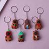 Llavero de PVC de dibujos animados Sanrio accesorios cueva le muñeca huevo Muñeca de fiesta colgante pequeño llavero al por mayor