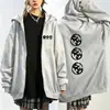 Sudadera con cremallera estampada con licencia oficial con estampado temático de gira mundial, estilo casual versátil unisex