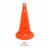 Cono marcador con forma de agujero se puede usar con un poste, cono marcador de helado multifuncional para entrenamiento de fútbol con agujeros