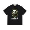 Transfronteiriço atacado bape fornecimento estável de longo prazo de algodão fio duplo 240 gramas homens e mulheres casuais camisetas de manga curta para homens e mulheres