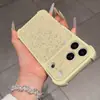 Adecuado para funda de teléfono de lujo con purpurina nueva para iPhone 17 Pro Max, funda protectora anti-caída en las cuatro esquinas para iPhone 16 15
