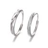 S925 Sterling Silver Star River Wanli casal anel homens e mulheres simples Alto sentido atacado nicho presente para namorada