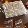 Caixa de Armazenamento de Brincos Brincos Acessórios de Orelha Joias Acessórios para Miçangas Nail Art Antioxidação Portátil Transparente Mini Caixa Pequena