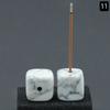 Portaincienso Cuadrado de Piedra Ágata Cristal Natural Base para Incienso Piedra de Cristal para Aromaterapia Inserto para Incienso Adornos Pequeños