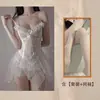 Lencería Sexy Encantadora Puro Deseo Malla Sexy Transparente Tentación Chica de la Abstinencia Top Tubo Uniforme de Encaje Traje Coqueto