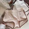 Calzoncillos tipo bóxer de algodón puro para niñas, estilo Academia Clase A, de cintura media para mujer con entrepierna extendida, Venta al por mayor